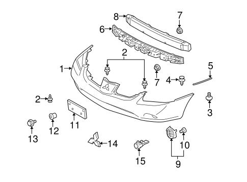 Galant BUMPER & COMPONENTS - FRONT