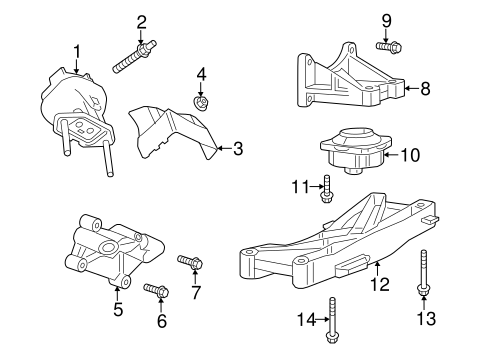 Charger ENGINE & TRANS MOUNTING