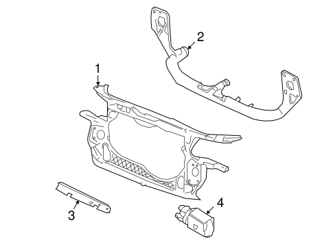 S4 RADIATOR SUPPORT