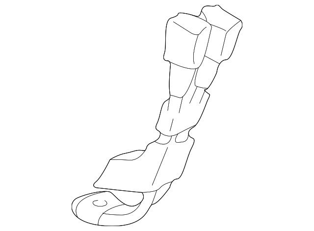 12549564 Деталь CENTER SEAT BELT, LEFT