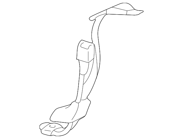 12549563 Деталь CENTER SEAT BELT, RIGHT