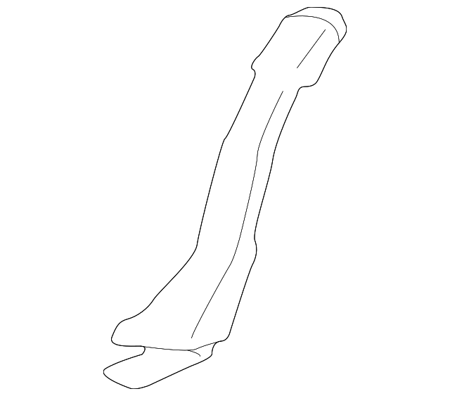 12549547 Деталь CENTER SEAT BELT, LEFT