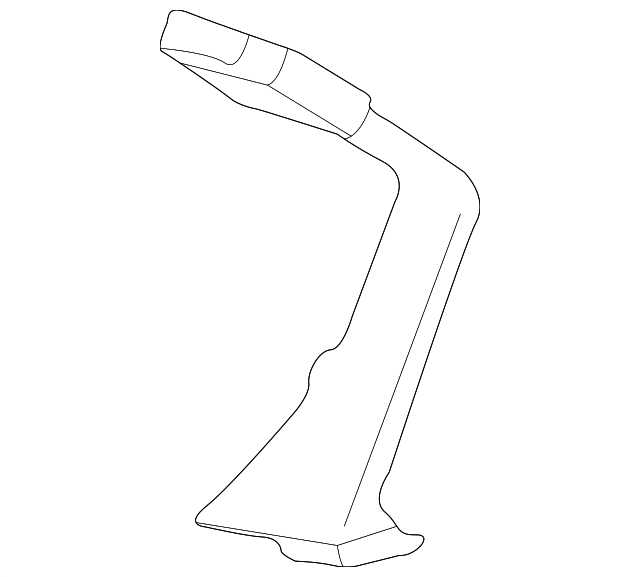 12549548 Деталь CENTER SEAT BELT, RIGHT