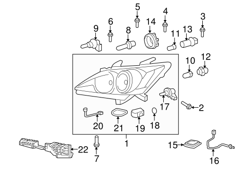 ES350 BULBS - CHASSIS 4
