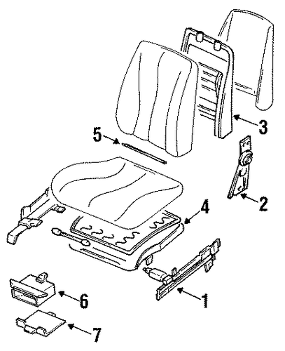 Q45 PASSENGER SEAT COMPONENTS