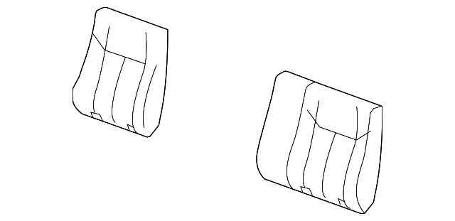 94711170 SEAT BACK COVER, LEFT