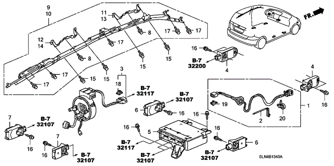 ELECTRICAL / EXHAUST / HEATER / FUEL/SRS UNIT for 2008 Honda FIT #1