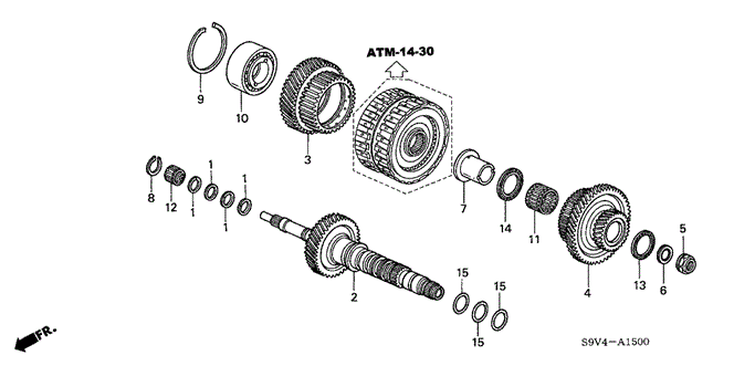 TRANSMISSION - AUTOMATIC/AT MAINSHAFT ('06-) for 2007 Honda PILOT #1