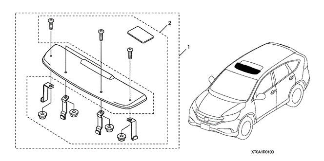 ACCESSORIES/MOONROOF VISOR for 2012 Honda CR-V #1