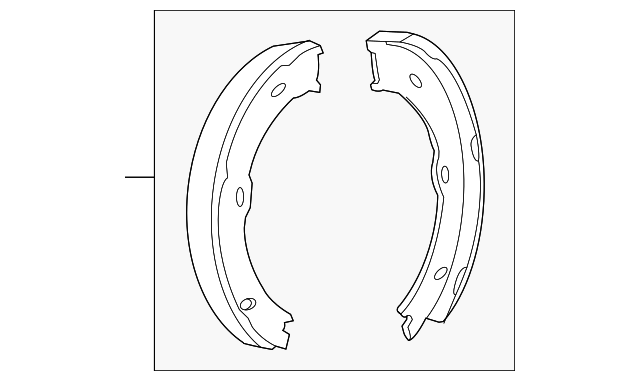68019140AB Деталь PARK BRAKE SHOES, RIGHT