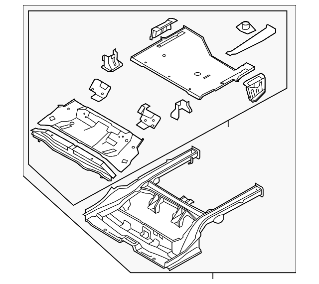 65500-1M210 Деталь FLOOR PAN ASSY