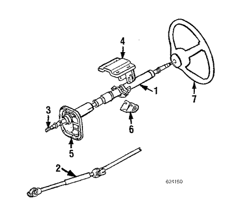 Mighty Max STEERING COLUMN & WHEEL