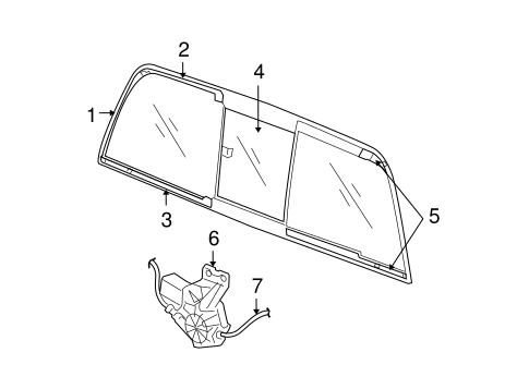Ram 1500 GLASS & HARDWARE - BACK
