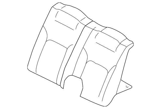 MR611728 Деталь SEAT BACK COVER, LEFT