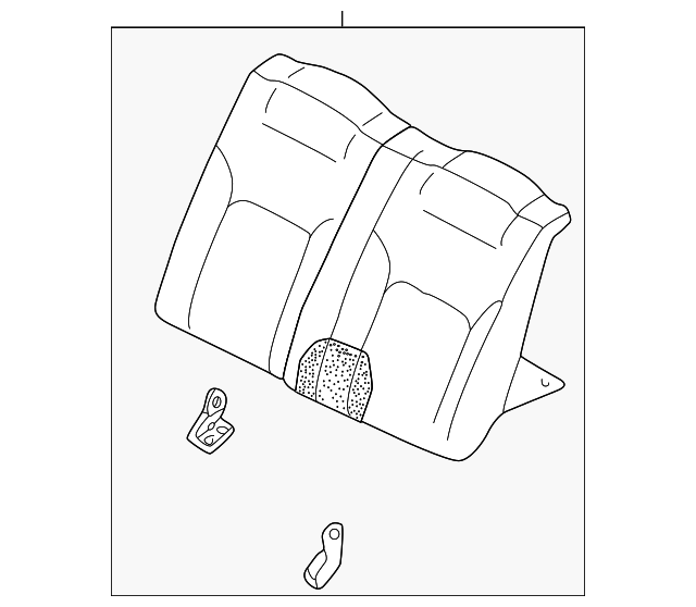 MR611669 Деталь SEAT BACK ASSY, LEFT