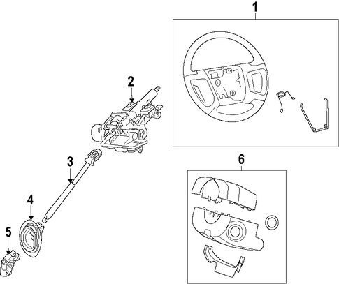 Tribute STEERING COLUMN
