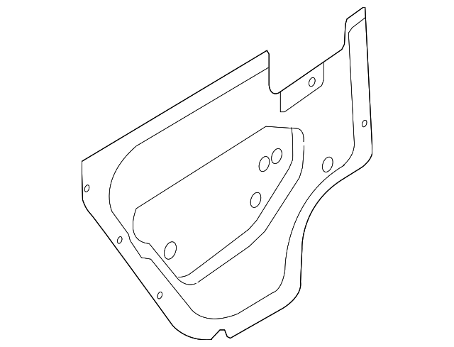8391385Z00 Деталь WATER DEFLECTOR, RIGHT