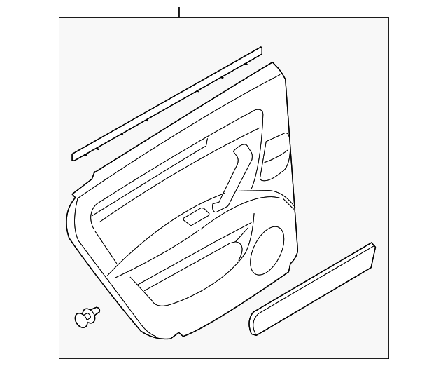 8374085ZA0 Деталь DOOR TRIM PANEL, LEFT