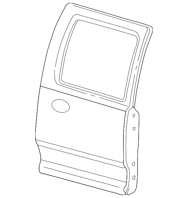55276119AG Деталь DOOR SHELL, LEFT