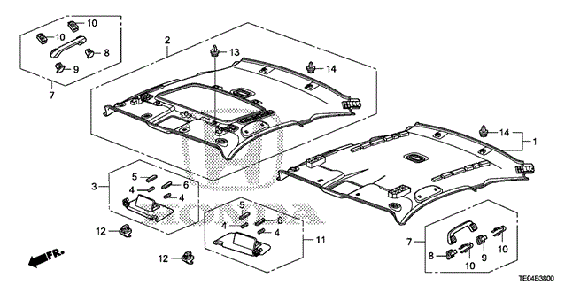 INTERIOR / BUMPER/ROOF LINING for 2010 Honda ACCORD COUPE #1