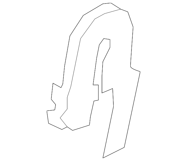 C243-88-2E3-34 Деталь HINGE COVER, LEFT