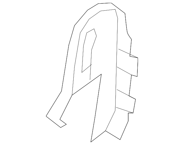 C243-88-2E4-34 Деталь HINGE COVER, LEFT
