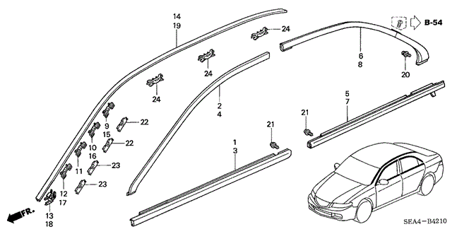 TSX SEDAN MOLDING
