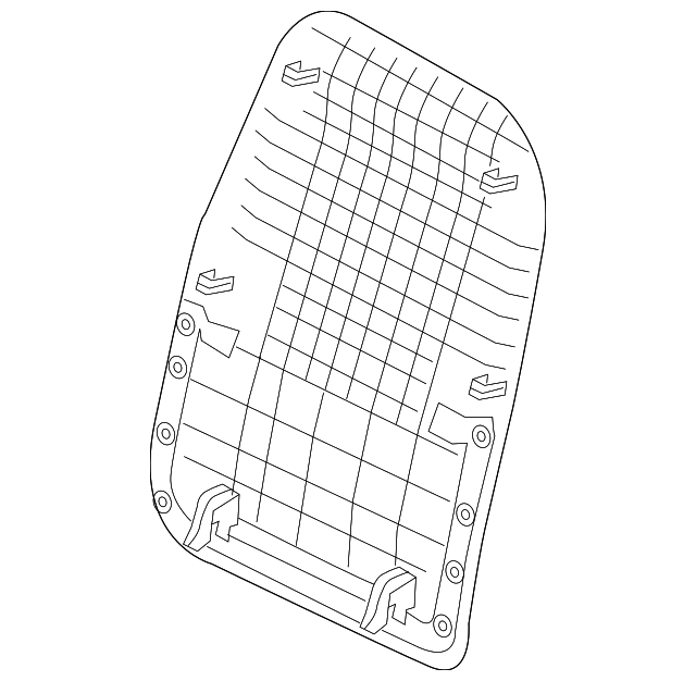 88390-1W010DCM SEAT BACK PANEL