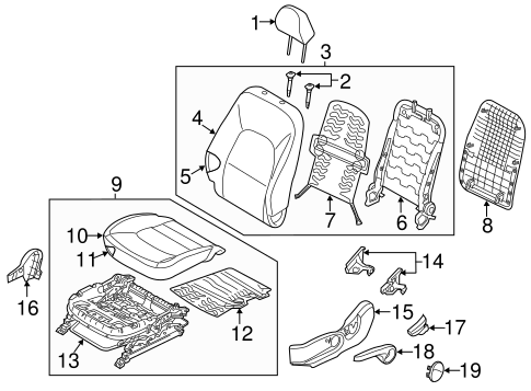 Rio DRIVER SEAT COMPONENTS