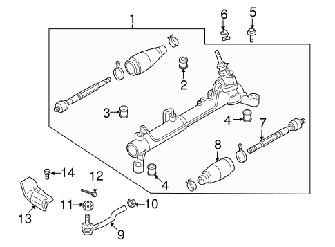 CX-9 STEERING GEAR & LINKAGE 2