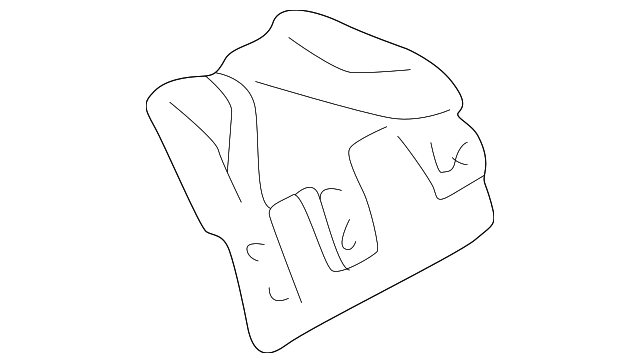 MR344383 Деталь BOW LOWER EXTENSION, LEFT