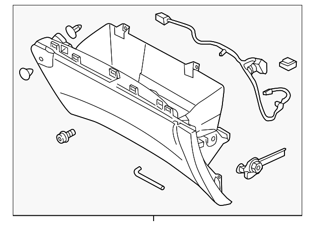 FT4Z-5806010-AA Деталь GLOVE BOX ASSY