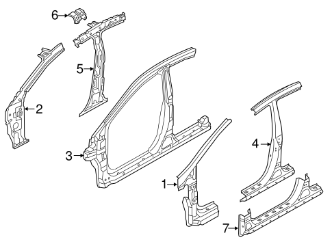 Elantra CENTER PILLAR 2