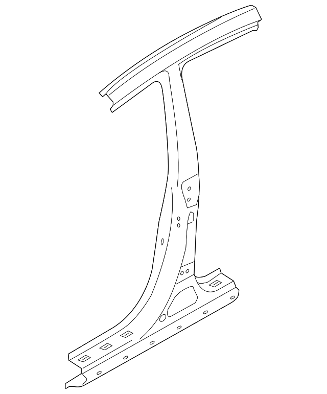 71402-3YB00 Деталь CENTER PILLAR, RIGHT