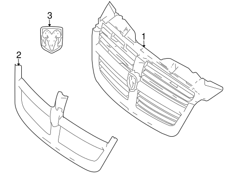 Sprinter 2500 GRILLE & COMPONENTS