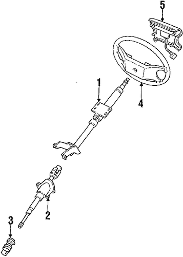 Miata STEERING COLUMN & WHEEL