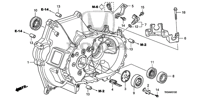 TRANSMISSION - MANUAL/MT CLUTCH CASE for 2009 Honda FIT #1
