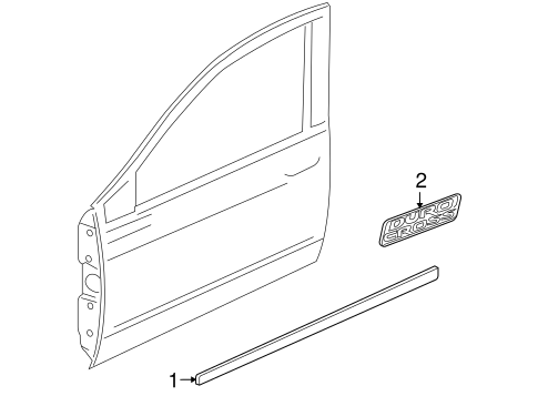 Raider EXTERIOR TRIM - FRONT DOOR