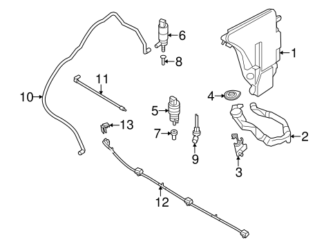 650i WASHER COMPONENTS