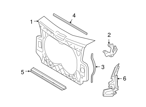 A6 Quattro RADIATOR SUPPORT