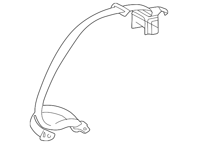73360-AA040-B0 Деталь OUTER BELT ASSY, RIGHT