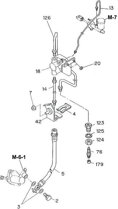 TRANSMISSION - MANUAL/MT CLUTCH PIPING for 1995 Honda PASSPORT #1