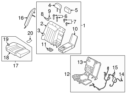 Equus REAR SEAT COMPONENTS 3