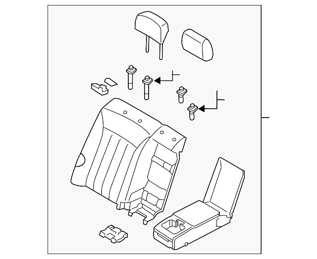 89400-3NAJ1-XIR Деталь SEAT BACK ASSY
