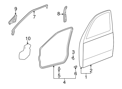 LS430 DOOR & COMPONENTS