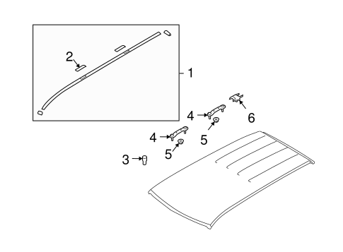 Forester EXTERIOR TRIM - ROOF