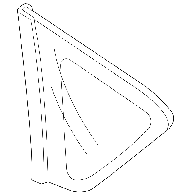 BP4K-63-950B Деталь QUARTER GLASS, LEFT