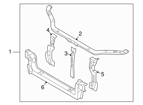 Lancer RADIATOR SUPPORT