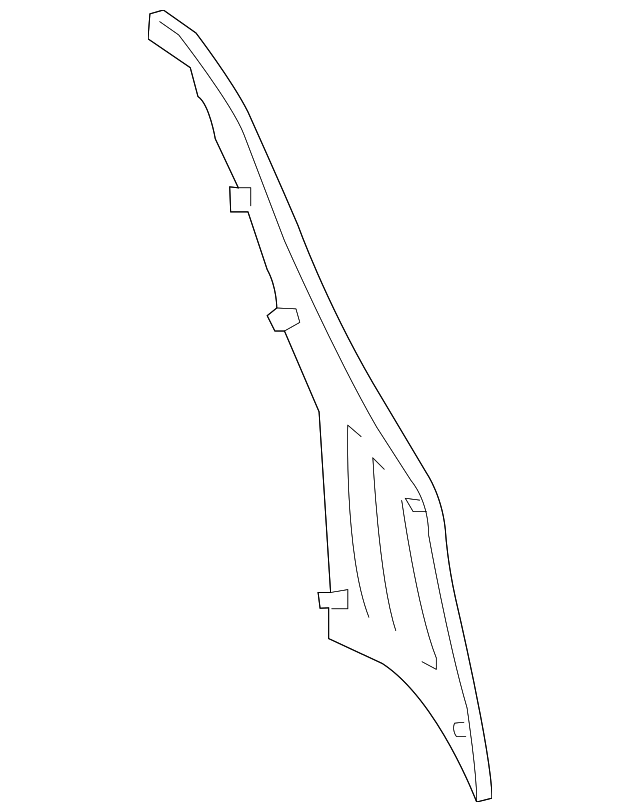 22912873 Деталь INNER PANEL BAFFLE, RIGHT