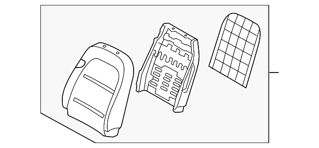 88303-3L012-B9V Деталь SEAT BACK ASSY, LEFT